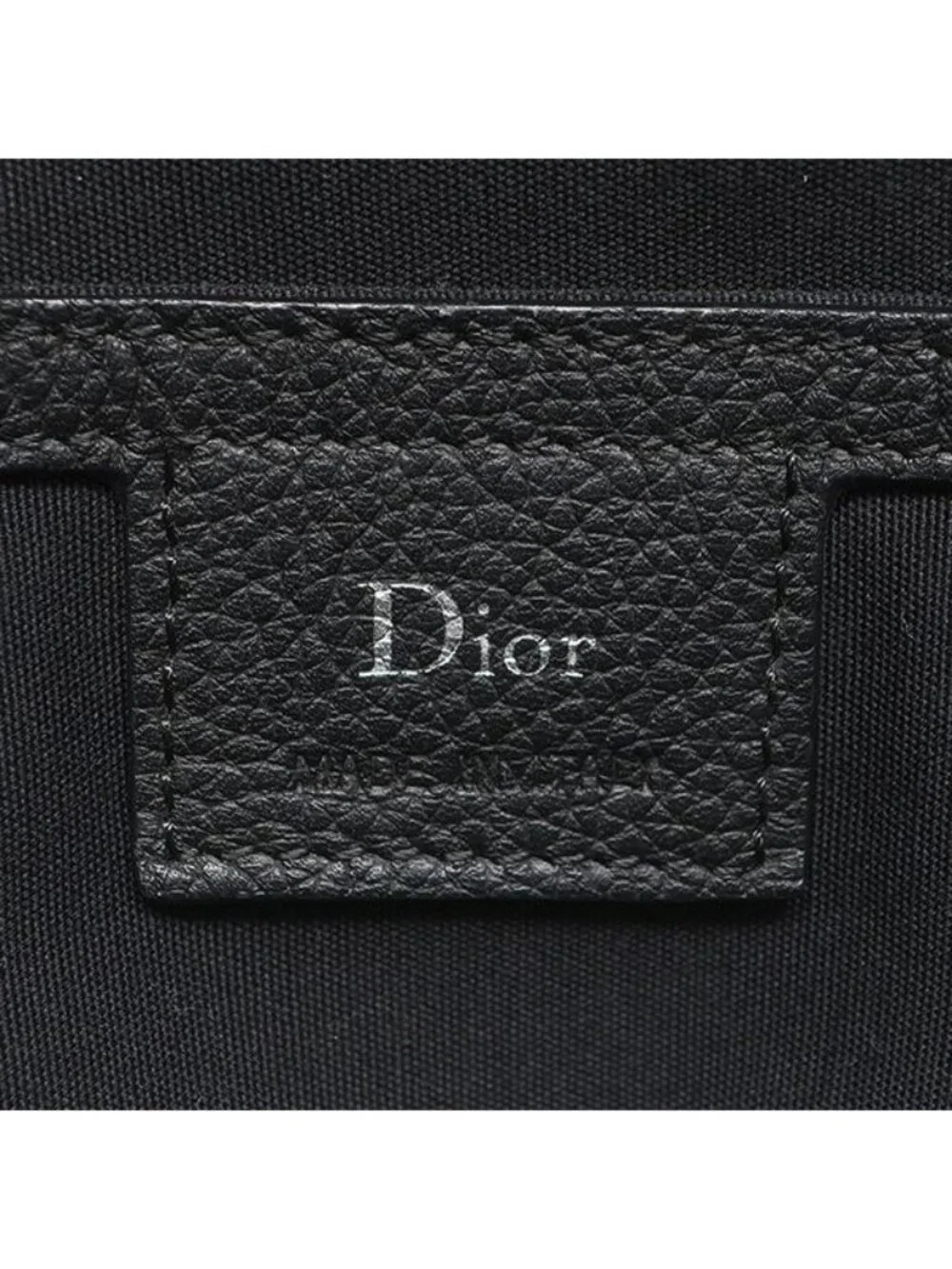 Dior 2-Way Atelier Shoulder Bag Calf Black Silver
